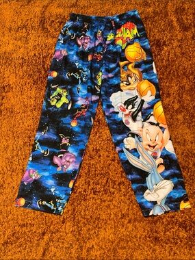 Space Jam Graphic Men’s Blue Pajama Pants